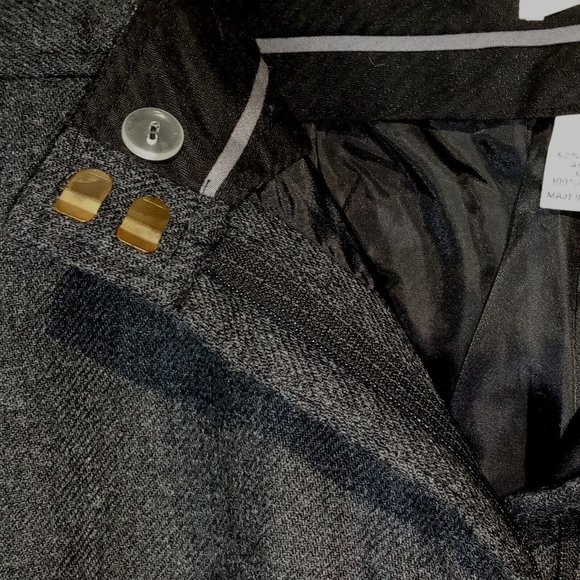 Charter Club Wool Blend Trousers Wms sz 16 Dark Gray Classic Fit Lined NWT - Picture 10 of 11